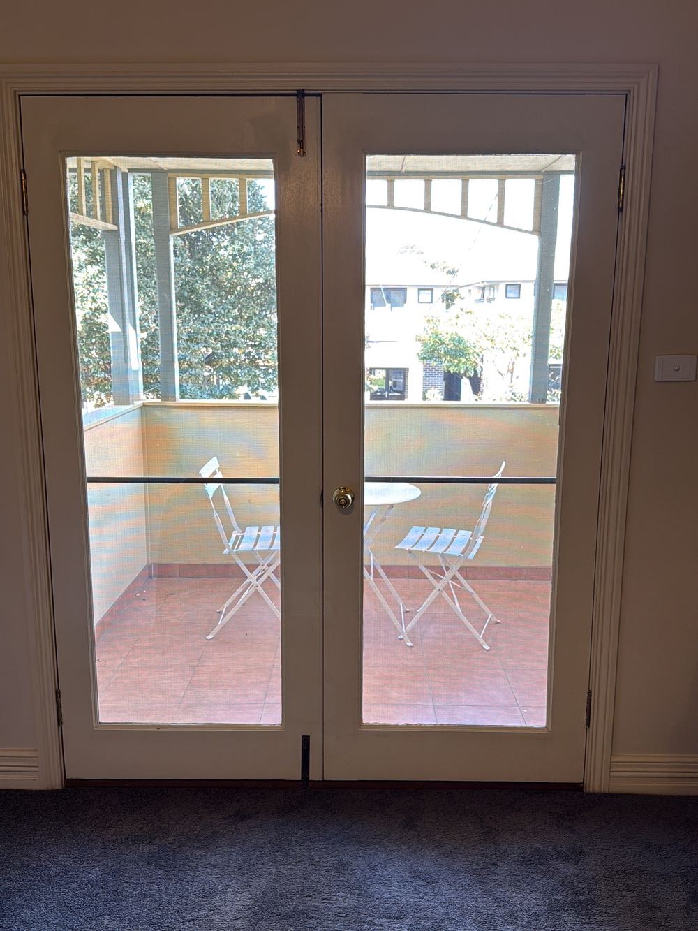 Balcony door binding and not closing smoothly, Newport, Mambourin